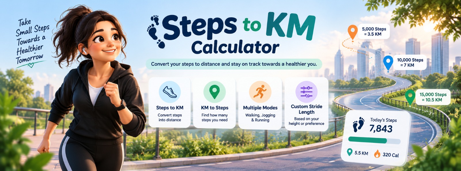 Steps to KM Calculator